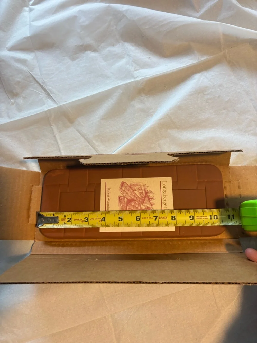 Longaberger Pottery Bread Basket Brick (Item #30074